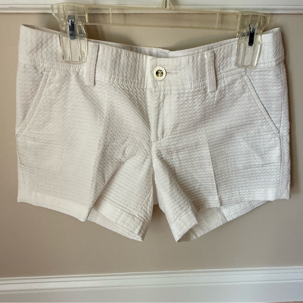 Lily Pulitzer White Bermuda Shorts Tailored Fit